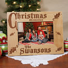 Christmas Memories Personalized Wood Picture Frame